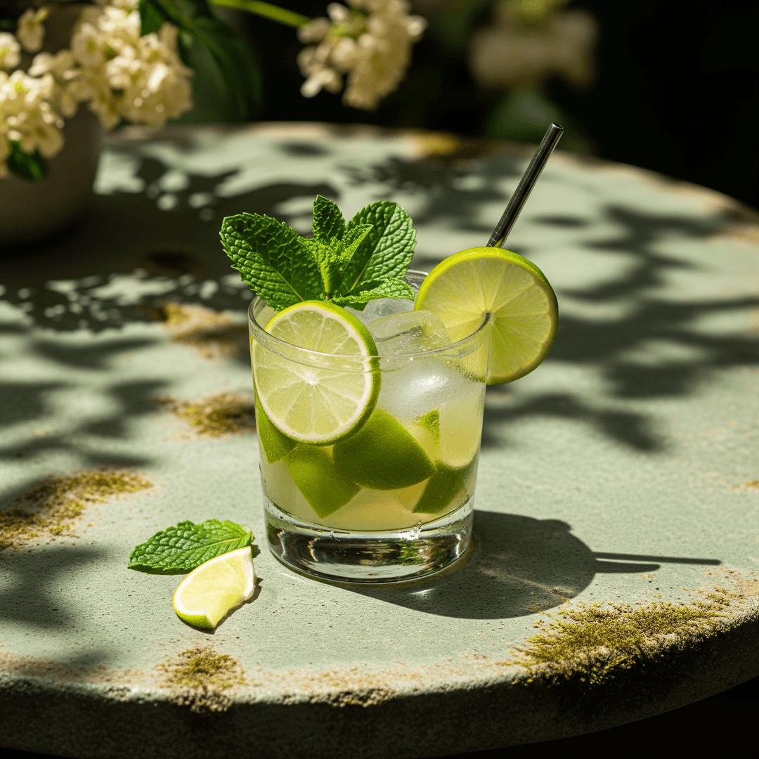 Cocktail preparation with fresh ingredients