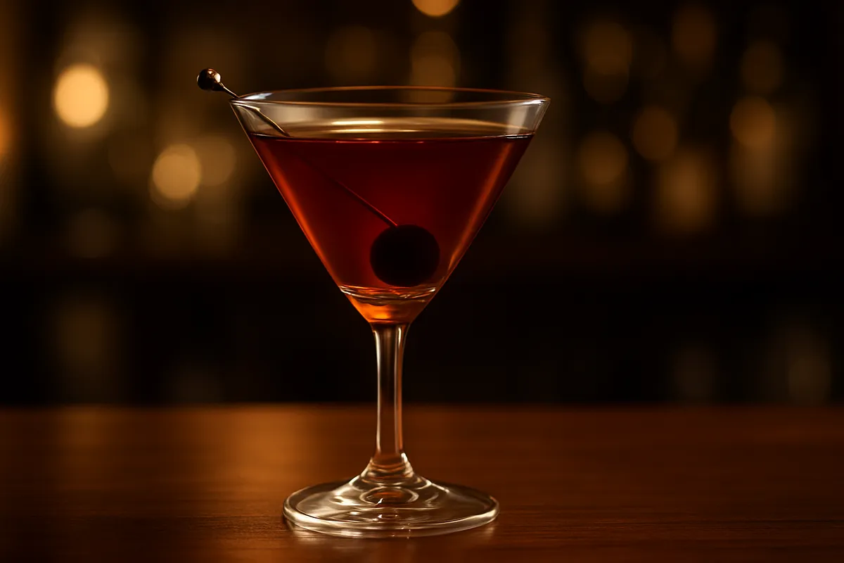manhattan cocktail made with Angostura Bitters