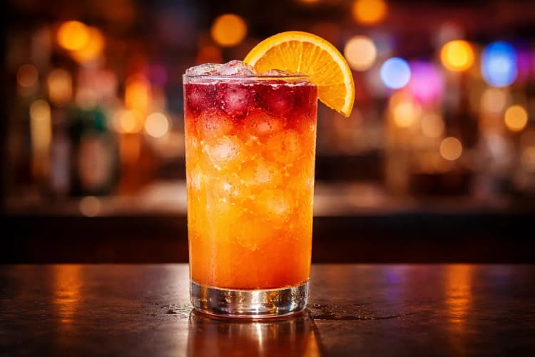 A Slow Comfortable Screw in a tall glass over ice.