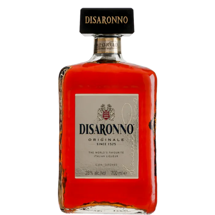 Amaretto bottle used in cocktails