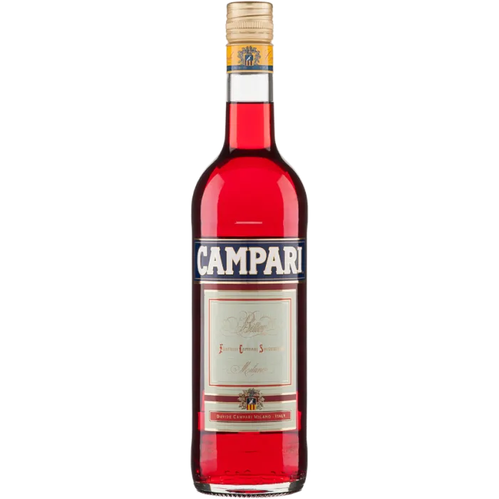 Campari bottle used in cocktails