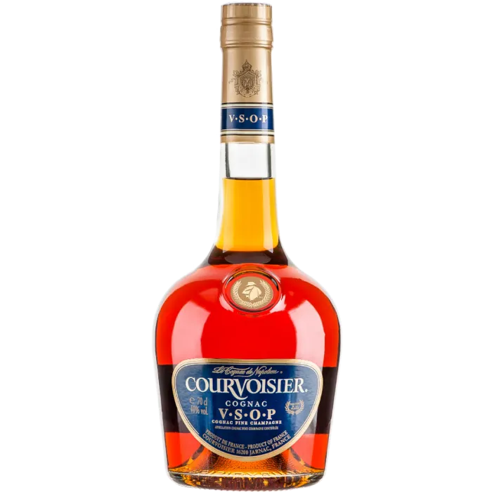 Cognac bottle used in cocktails
