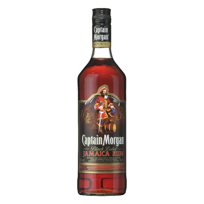 Dark Rum bottle used in cocktails