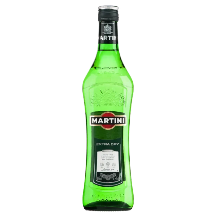 Dry Vermouth bottle used in cocktails