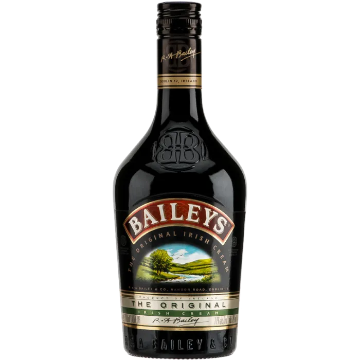 Irish Cream bottle used in cocktails