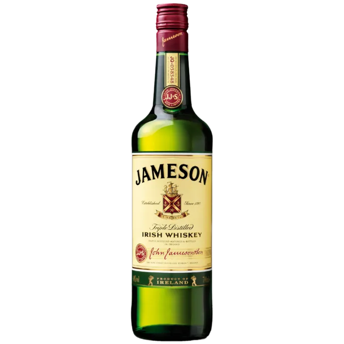 Irish Whiskey bottle used in cocktails