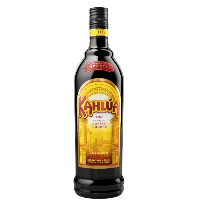 Kahlua bottle used in cocktails