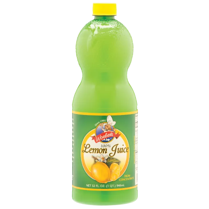 Lemon Juice bottle used in cocktails