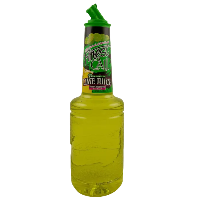 Lime Juice bottle used in cocktails