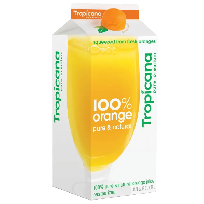 Orange Juice bottle used in cocktails