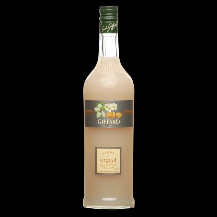 Orgeat Syrup bottle used in cocktails