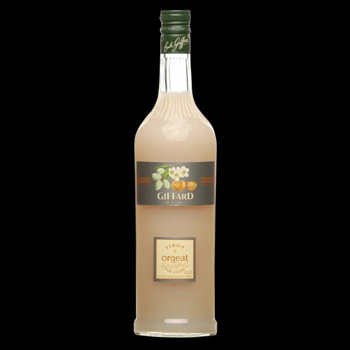 Orgeat Syrup bottle used in cocktails
