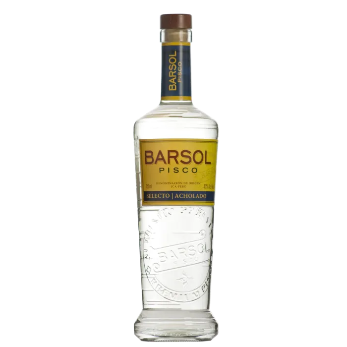 Pisco bottle used in cocktails