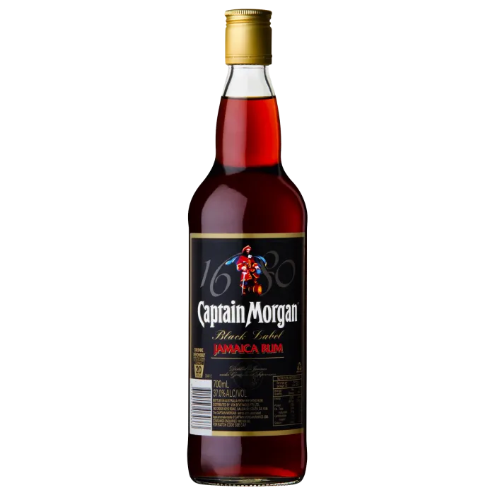 Rum bottle used in cocktails