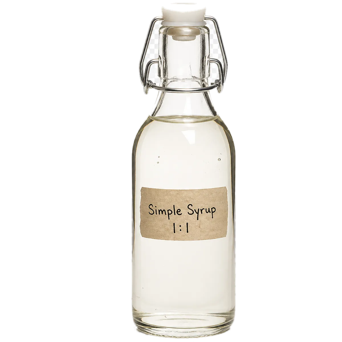 Simple Syrup bottle used in cocktails