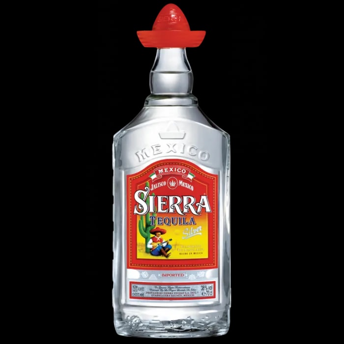 Tequila bottle used in cocktails