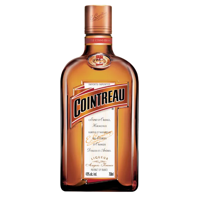 Triple Sec bottle used in cocktails