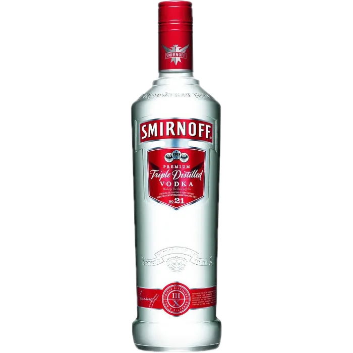 Vodka bottle used in cocktails