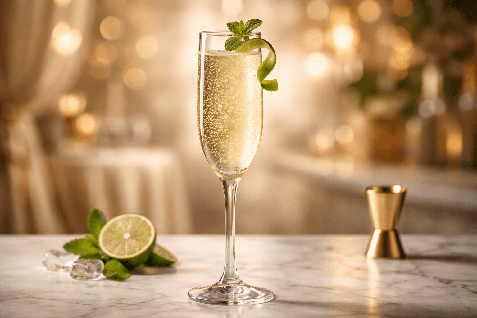 rum|champagne|honey|lime|celebratory