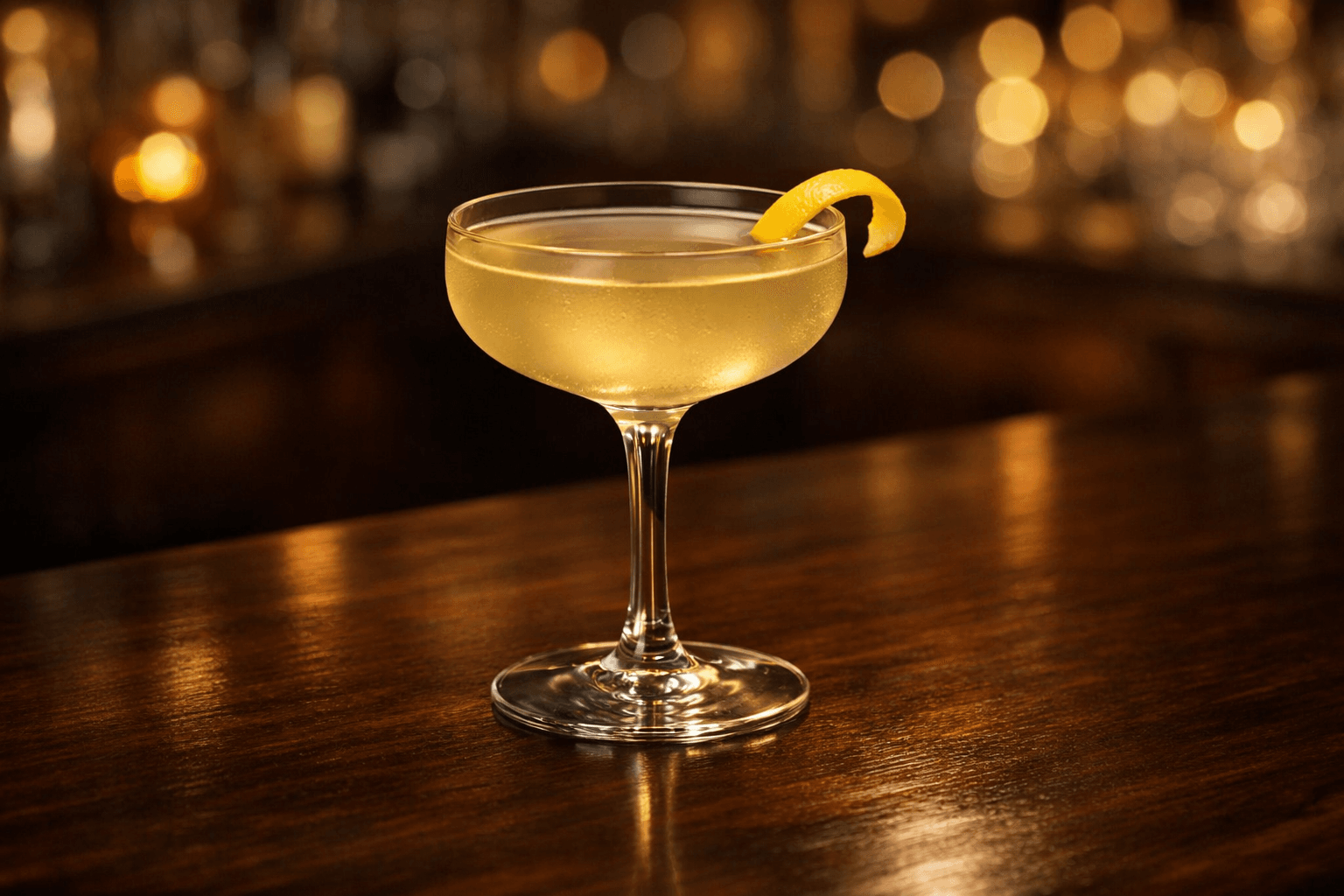 An Army & Navy served up with a lemon twist.