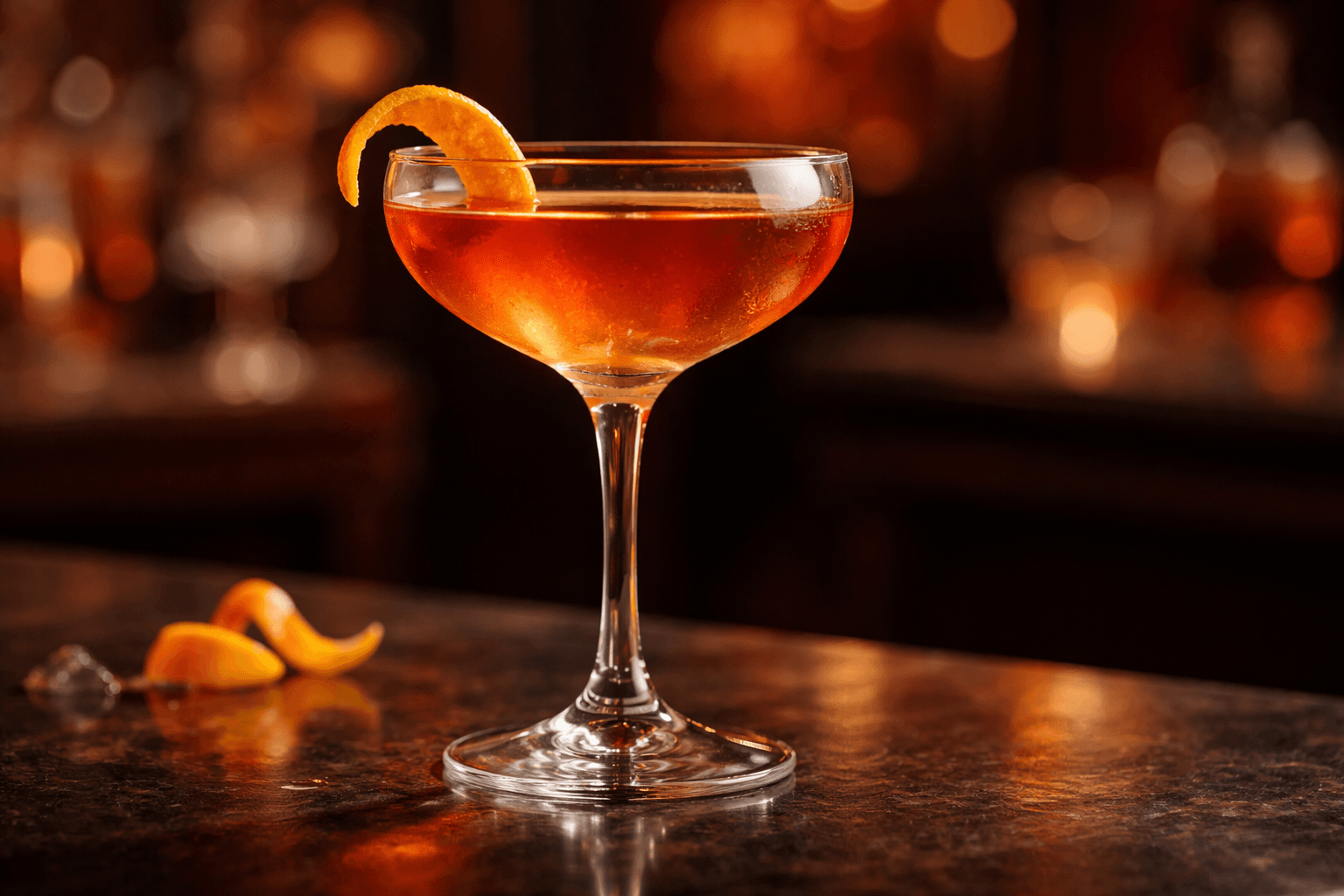 A Lucien Gaudin in a coupe with an orange twist.