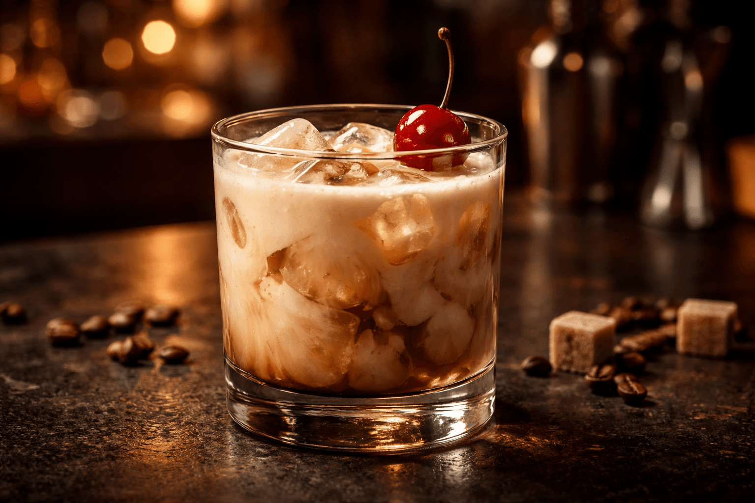 A Screaming Orgasm in a rocks glass over ice.